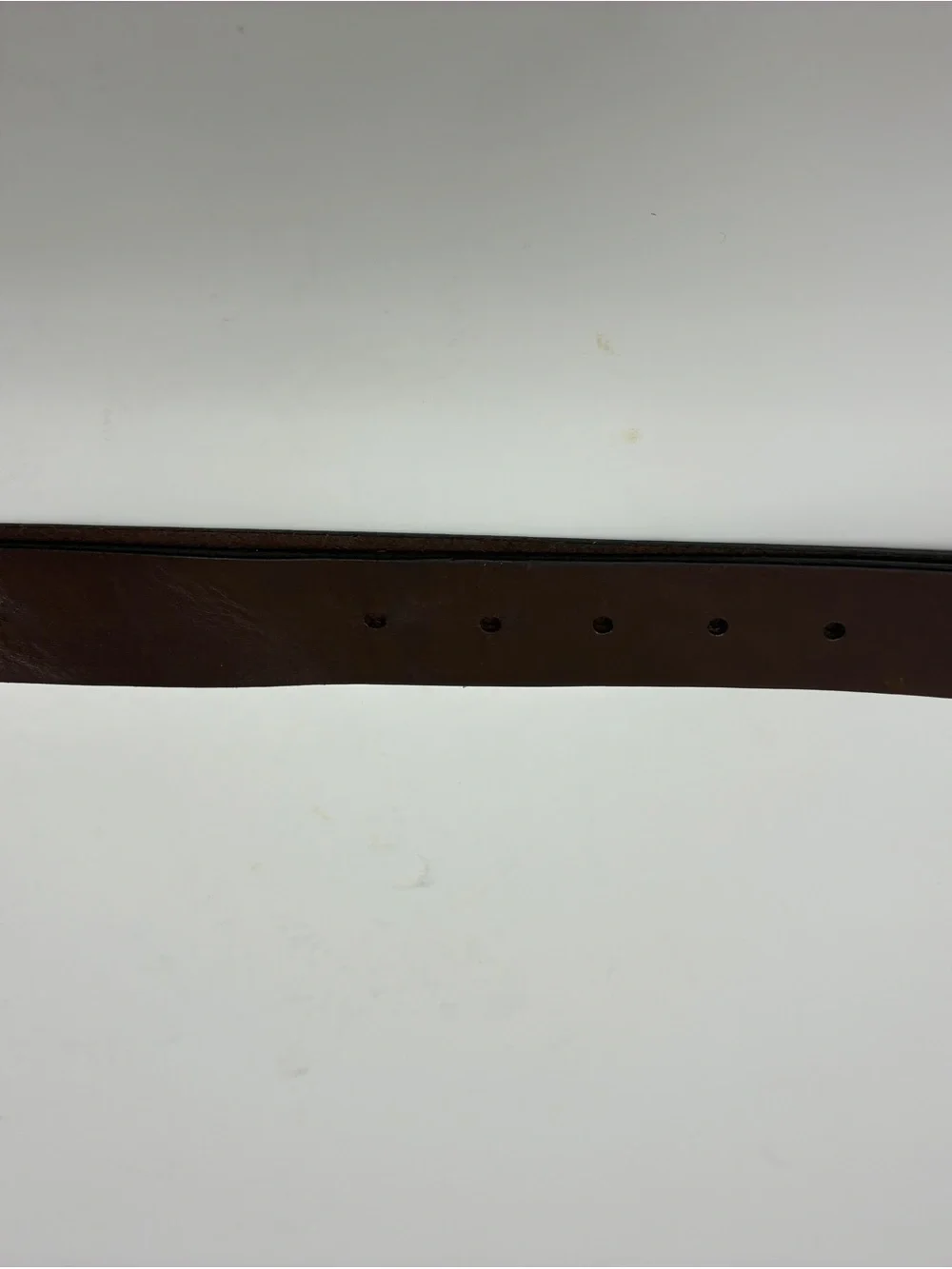 Banana Republic Dark Brown Leather Belt with Silver Buckle 36